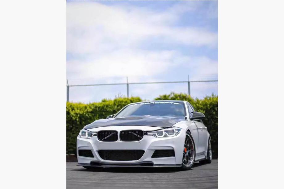 BMW 3 Series F30/F31 2012-2019 Frontstoßstangenlippe FRP V3 (M-Performance) Foto 4