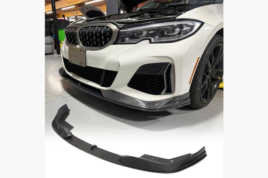 BMW 3 Series G20/G21 2018- Frontstoßstange Lippe AC-Style (für M-Sport 2018-2022, Carbon) Foto 1