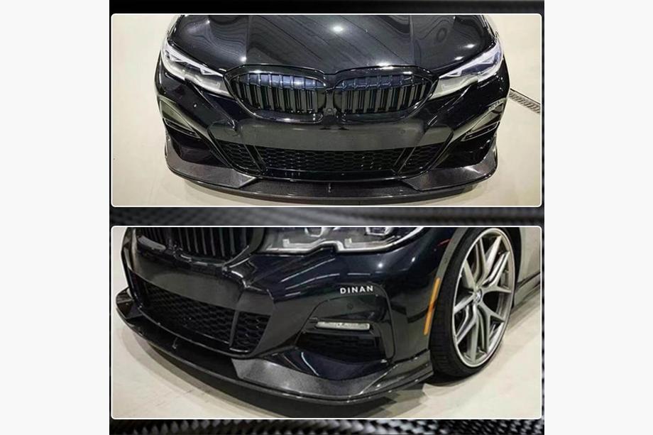 BMW 3 Series G20/G21 2018- Frontstoßstange Lippe AC-Style (für M-Sport 2018-2022, Carbon) Foto 2