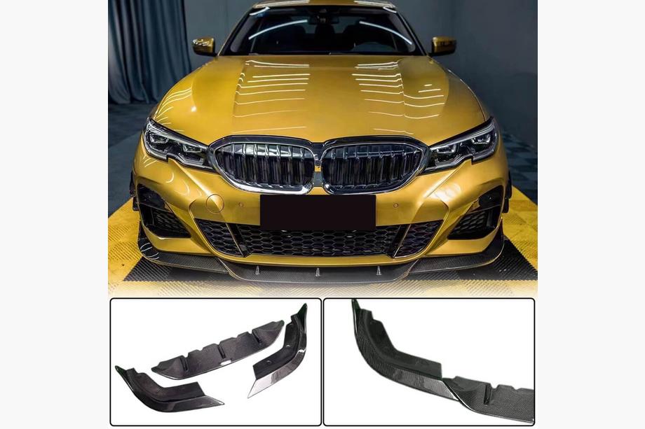 BMW 3 Series G20/G21 2018- Frontstoßstange Lippe PD-Style (für M-Sport 2018-2022, Carbon) Foto 1