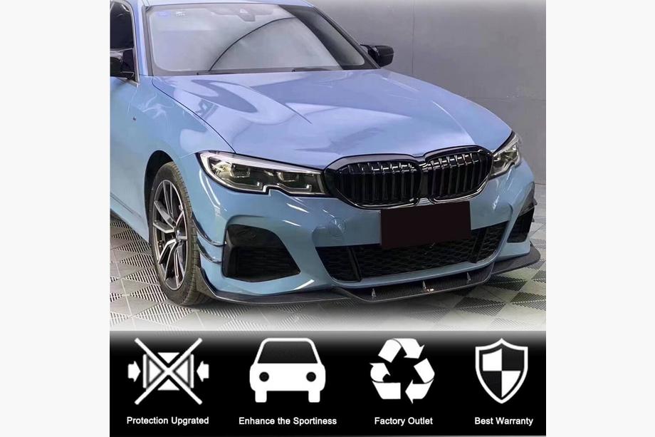 BMW 3 Series G20/G21 2018- Frontstoßstange Lippe PD-Style (für M-Sport 2018-2022, Carbon) Foto 2