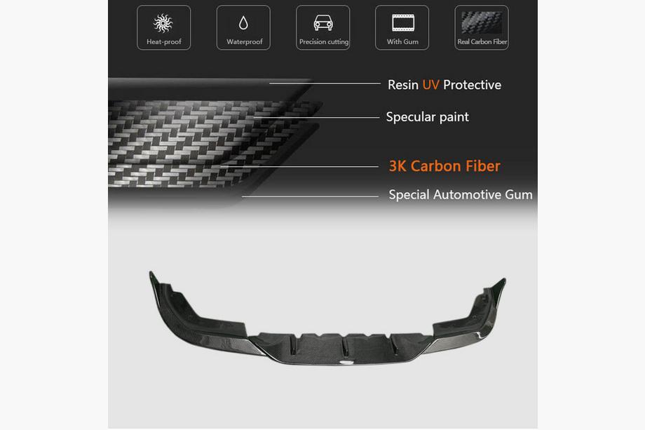 BMW 3 Series G20/G21 2018- Frontstoßstange Lippe PD-Style (für M-Sport 2018-2022, Carbon) Foto 5