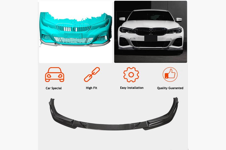 BMW 3 Series G20/G21 2018- Frontspoiler Lippe V7 für M-Sport 2018-2022 Carbon Foto 2