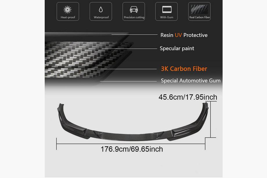 BMW 3 Series G20/G21 2018- Frontspoiler Lippe V7 für M-Sport 2018-2022 Carbon Foto 6