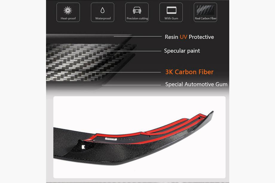 BMW 3 Series G20/G21 2018- Frontlippe V1 für M-Sport 2022+ Carbon Foto 5