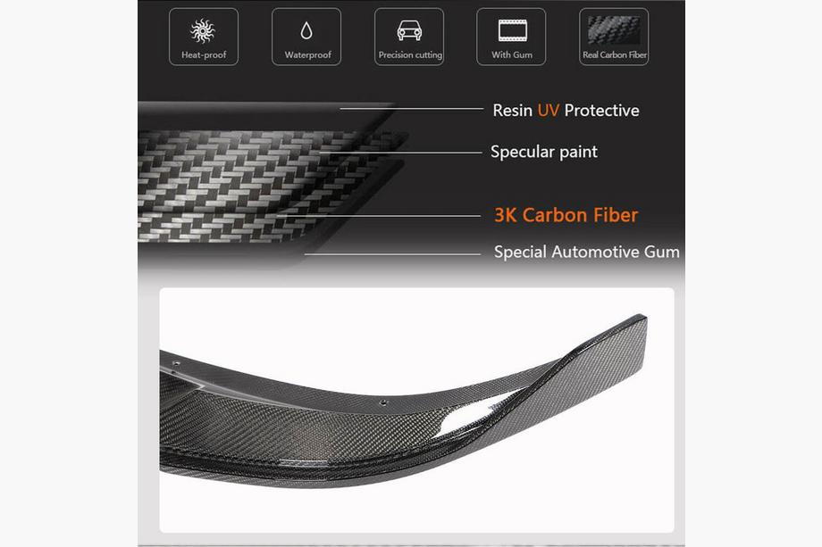 BMW 3 Series G20/G21 2018- Frontstoßstange Lippe V2 für M-Sport 2022+ Carbon Foto 5