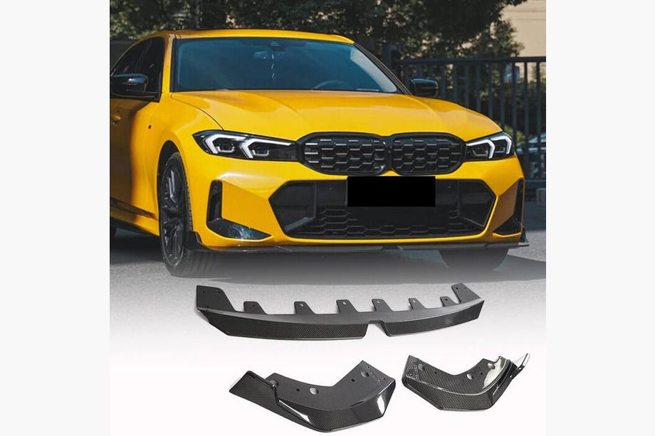 BMW 3 Series G20/G21 2018- Frontstoßstange Lippe V3 für M-Sport 2022+ Carbon Foto 1