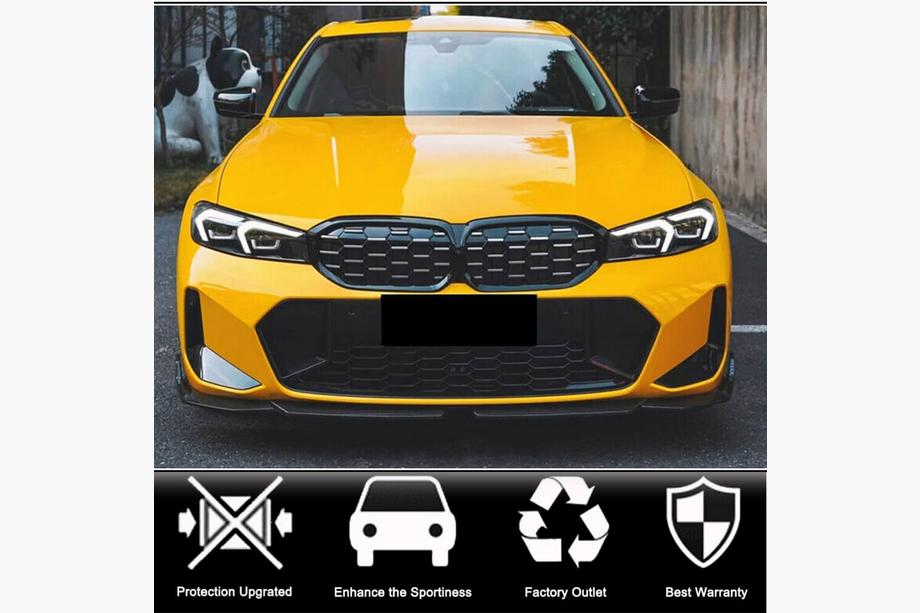 BMW 3 Series G20/G21 2018- Frontstoßstange Lippe V3 für M-Sport 2022+ Carbon Foto 2