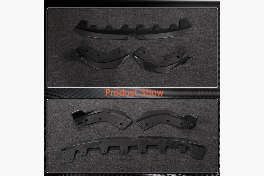 BMW 3 Series G20/G21 2018- Frontstoßstange Lippe V3 für M-Sport 2022+ Carbon Foto 3