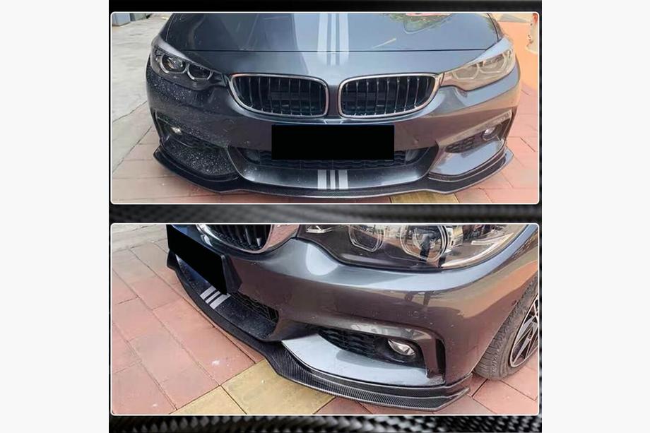 BMW 4 Series F32/F33/F36 2012-2020 Frontstoßstange Lippe V1 Aufsatz (für M-Sport, Carbon) Foto 3