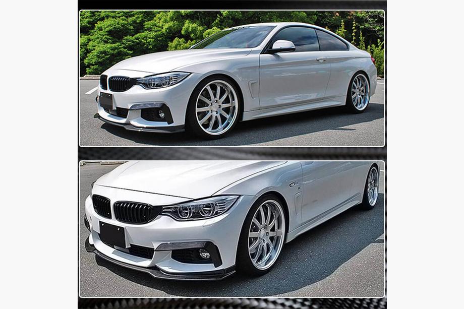 BMW 4 Series F32/F33/F36 2012-2020 Frontstoßstange Lippe V1 Aufsatz (für M-Sport, Carbon) Foto 4