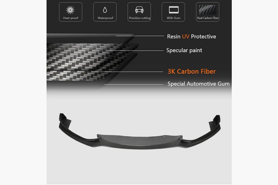 BMW 4 Series F32/F33/F36 2012-2020 Frontstoßstange Lippe V1 Aufsatz (für M-Sport, Carbon) Foto 5