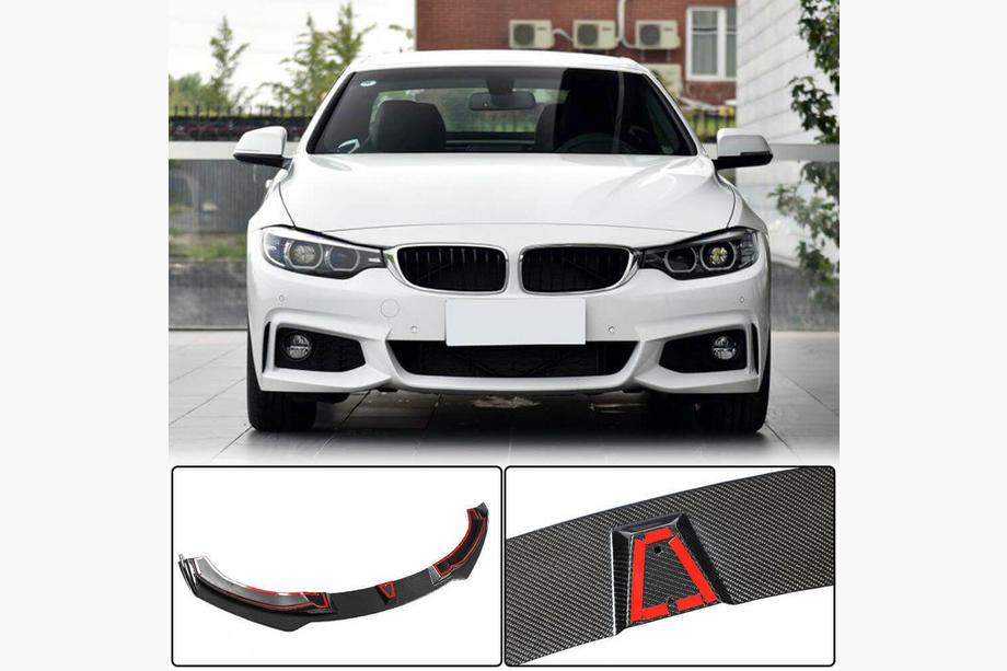 BMW 4 Series F32/F33/F36 2012-2020 Frontlippe V2 für M-Sport, Carbon Foto 1