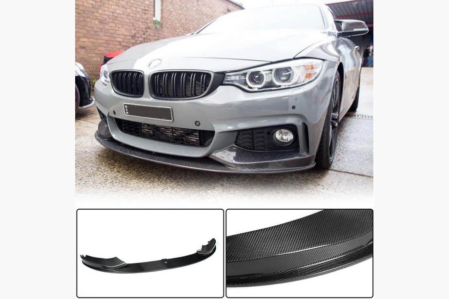 BMW 4 Series F32/F33/F36 2012-2020 Frontlippe V3 für M-Sport, Carbon Foto 1
