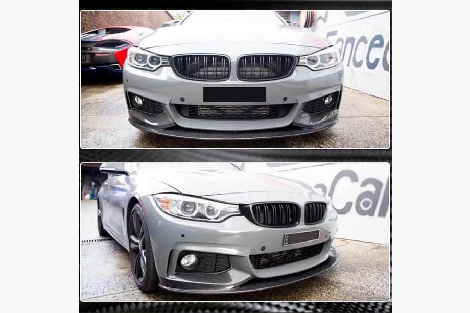 BMW 4 Series F32/F33/F36 2012-2020 Frontlippe V3 für M-Sport, Carbon Foto 4