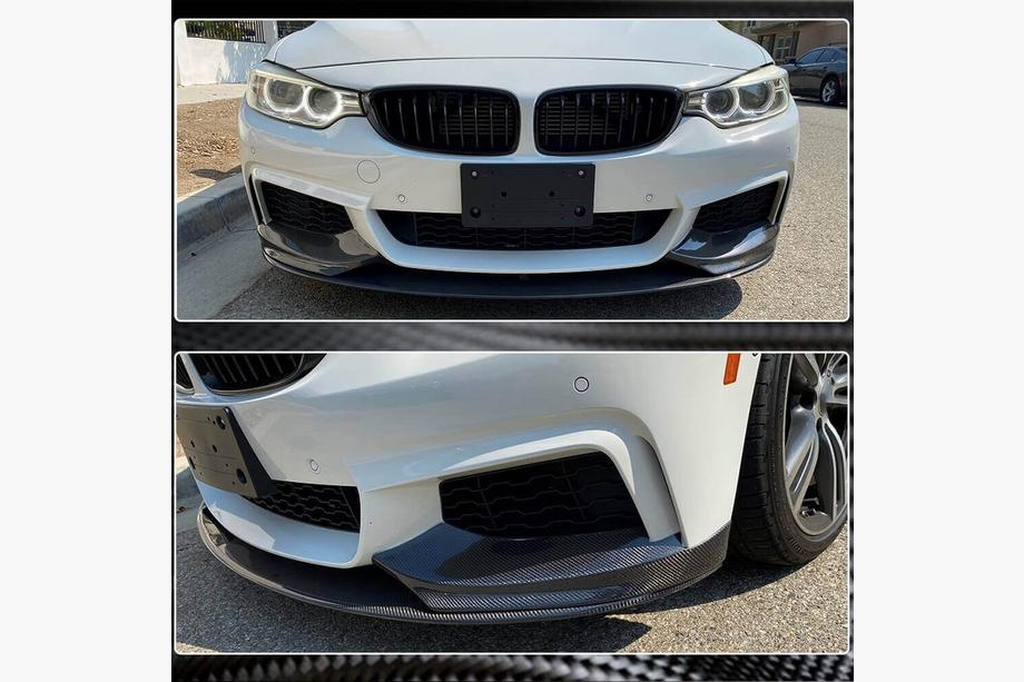 BMW 4 Series F32/F33/F36 2012-2020 Frontstoßstangenlippe Carbon V4 (M-Sport) Foto 4