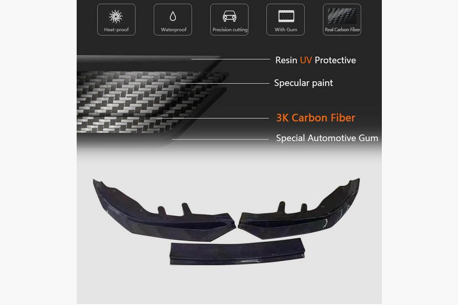 BMW 4 Series G22/23/26 2020- Frontlippe V1 für G22/G23 M-Sport, Carbon Foto 5