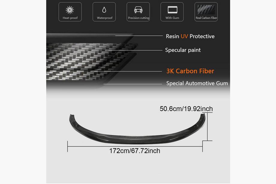 BMW 4 Series G22/23/26 2020- Frontspoiler Lippe V2 für G22/G23 M-Sport Carbon Foto 4