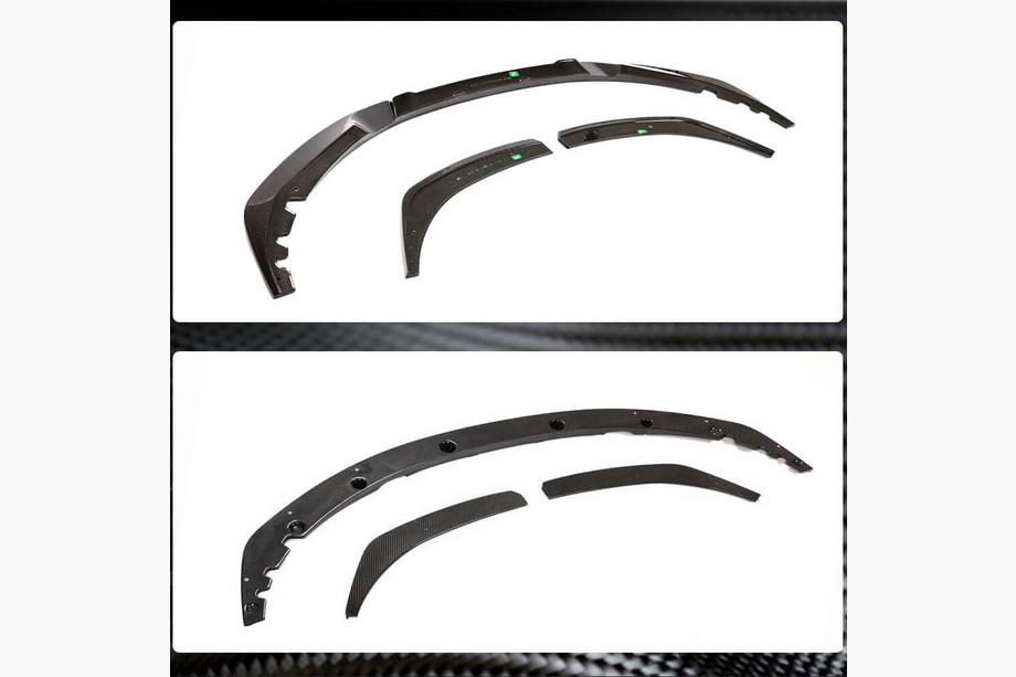 BMW 4 Series G22/23/26 2020- Frontstoßstange Lippe V3 Aufsatz (für G22/G23 M-Sport, Carbon) Foto 5