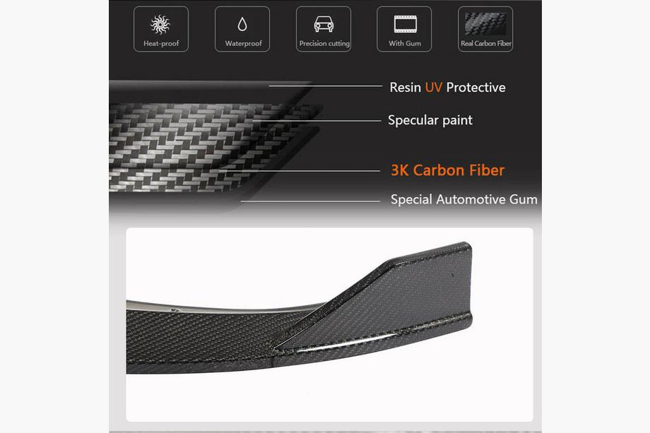 BMW 4 Series G22/23/26 2020- Frontstoßstange Lippe V3 Aufsatz (für G26 M-Sport, Carbon) Foto 4