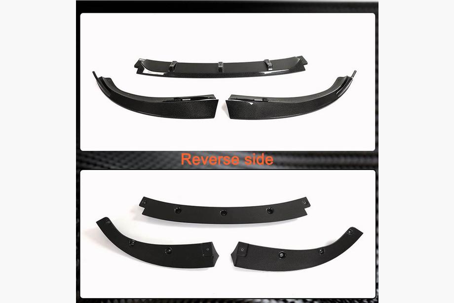 BMW 4 Series G22/23/26 2020- Frontstoßstange Lippe V3 Aufsatz (für G26 M-Sport, Carbon) Foto 6