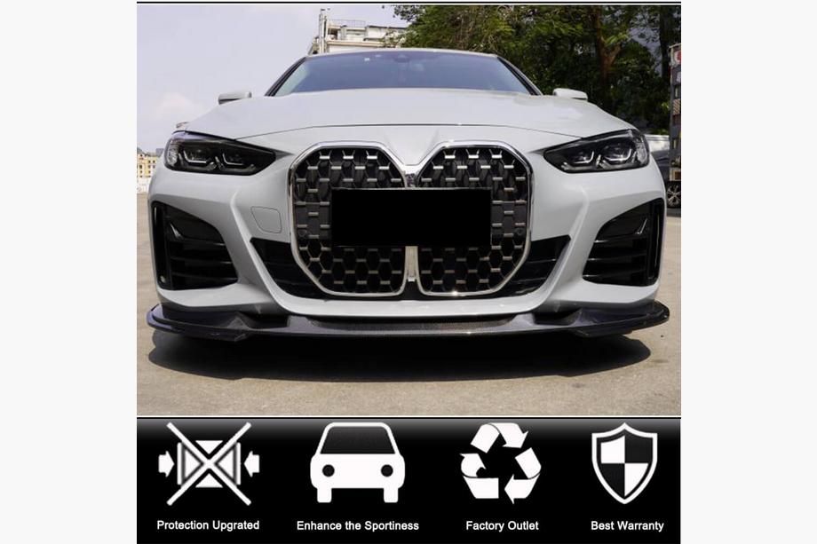 BMW 4 Series G22/23/26 2020- Frontspoiler Lippe V2 für G26 M-Sport, Carbon Foto 2