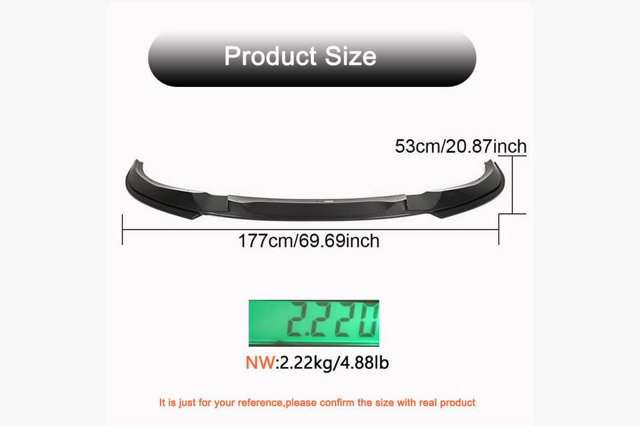 BMW 4 Series G22/23/26 2020- Frontspoiler Lippe V2 für G26 M-Sport, Carbon Foto 5