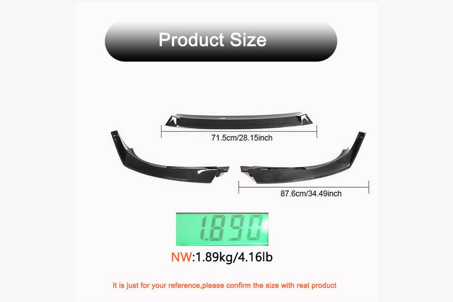 BMW 4 Series G22/23/26 2020- Frontlippe V1 für G26 M-Sport, Carbon Foto 5