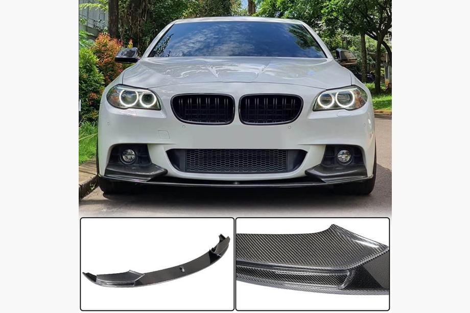 BMW 5 Series F10/F11 2010–2016 Frontspoiler Lippe V3 für F10 M-Sport, Carbon Foto 1
