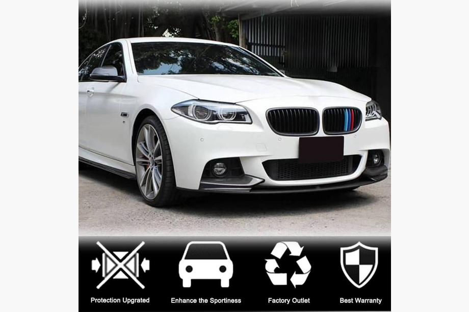 BMW 5 Series F10/F11 2010–2016 Frontspoiler Lippe V3 für F10 M-Sport, Carbon Foto 2