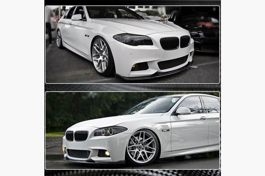 BMW 5 Series F10/F11 2010–2016 Frontstoßstangenlippe FRP V5 (M-Sport) Foto 4
