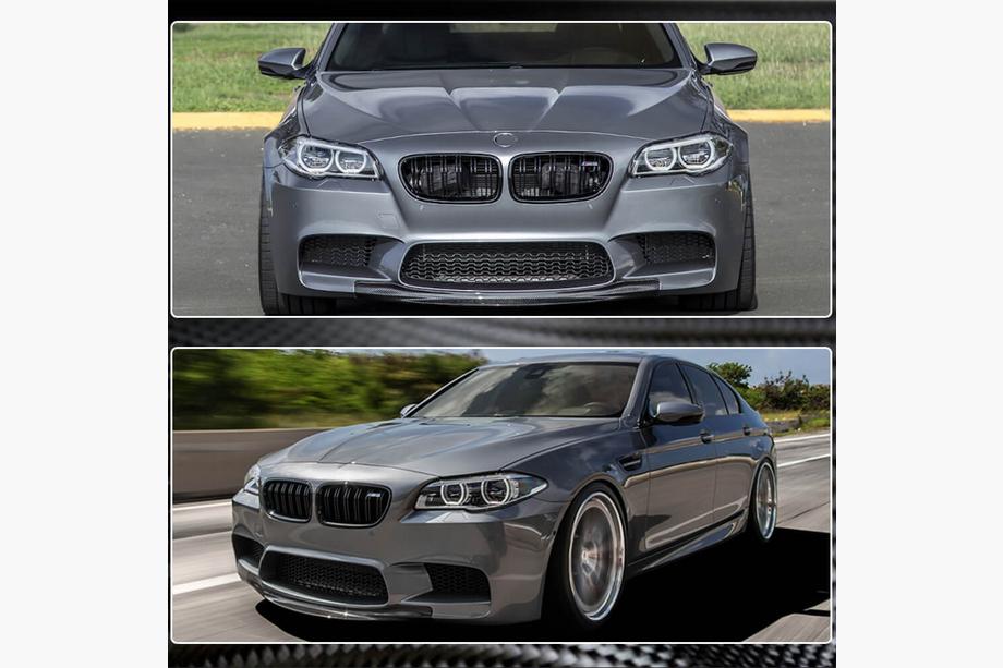 BMW 5 Series F10/F11 2010–2016 Frontlippe V4 für F10 M5 Carbon Foto 4