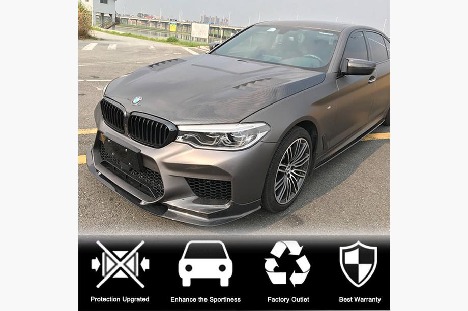 BMW 5er G30/G31 2017–2023 Frontspoiler Lippe V1 für M5 F90 2017-2020 Carbon Foto 3