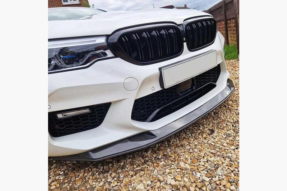 BMW 5er G30/G31 2017–2023 Frontspoiler Lippe V3 für M5 F90 2017-2020 Carbon Foto 2