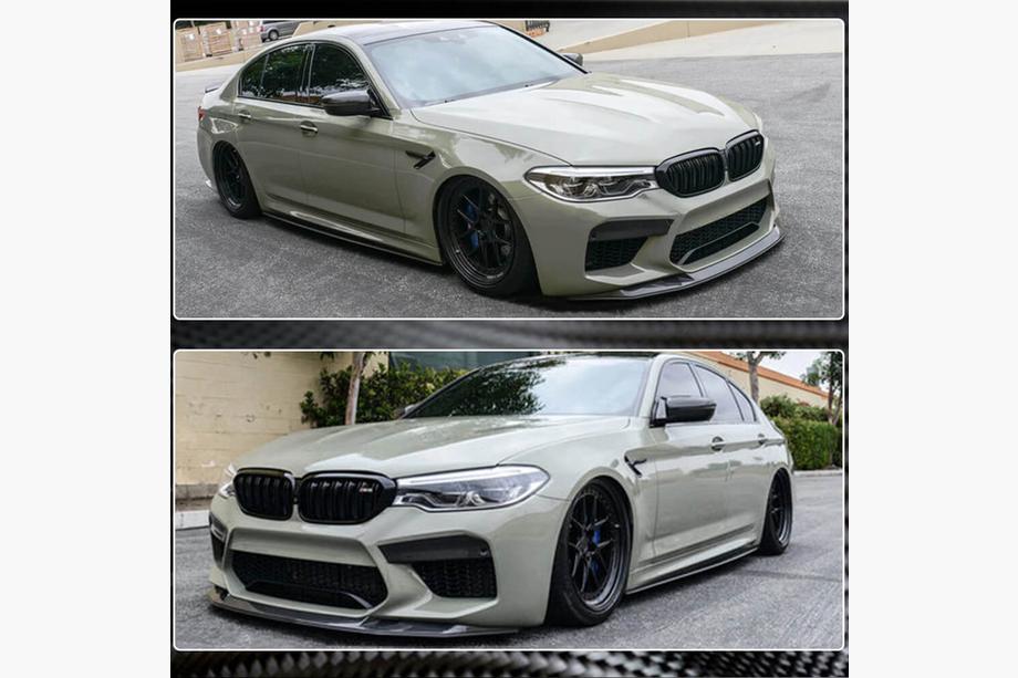 BMW 5er G30/G31 2017–2023 Frontspoiler Lippe V3 für M5 F90 2017-2020 Carbon Foto 6