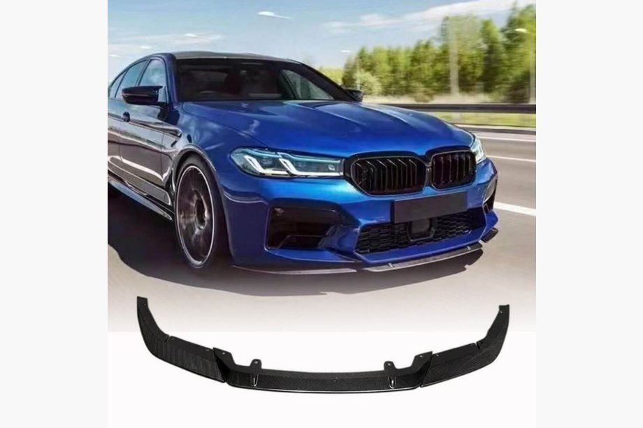 BMW 5er G30/G31 2017–2023 Frontlippe Lip V4 für M5 F90 2020-2024, Carbon Foto 1