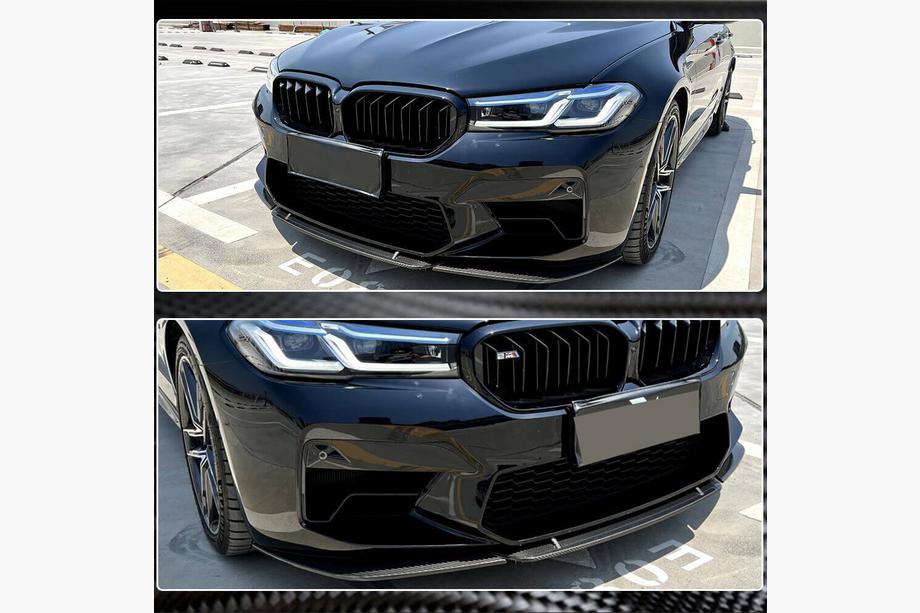 BMW 5er G30/G31 2017–2023 Frontlippe Lip V4 für M5 F90 2020-2024, Carbon Foto 4