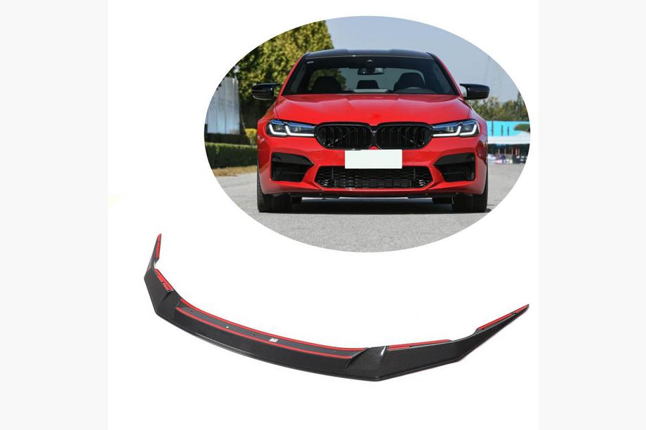 BMW 5er G30/G31 2017–2023 Frontlippe Lip V3 für M5 F90 2020-2024, Carbon Foto 1