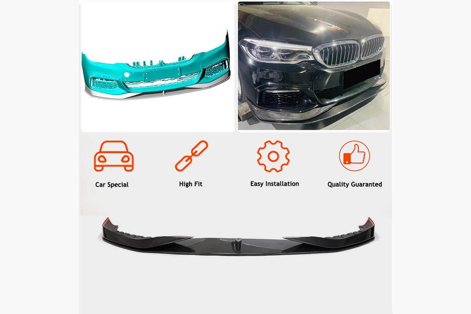 BMW 5er G30/G31 2017–2023 Frontlippe V1 für M-Sport 2017-2020, Carbon Foto 2