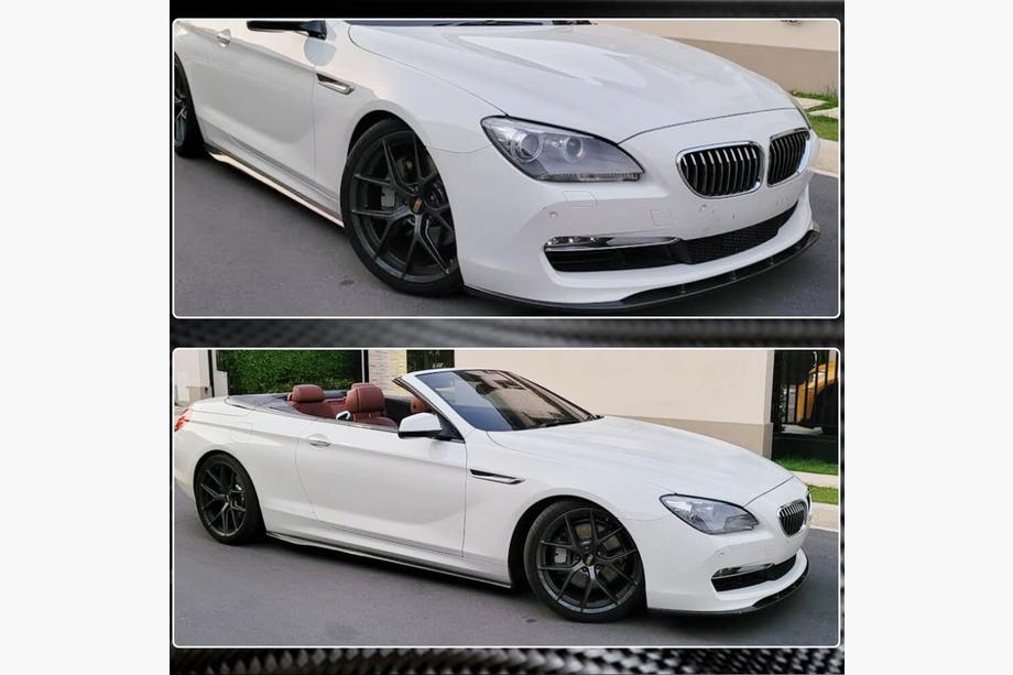 BMW 6 Series F12/F13/F06 2011-2018 Frontstoßstangen Lippe Aufsatz (für Base 2011-2014, Carbon) Foto 4