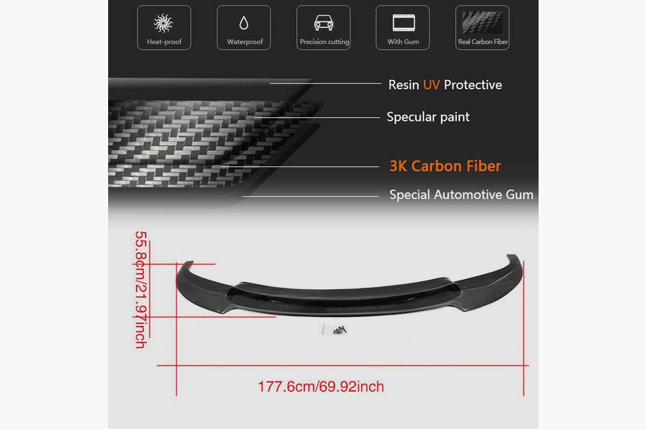 BMW 6 Series F12/F13/F06 2011-2018 Frontlippe V1 für M6, Carbon Foto 6