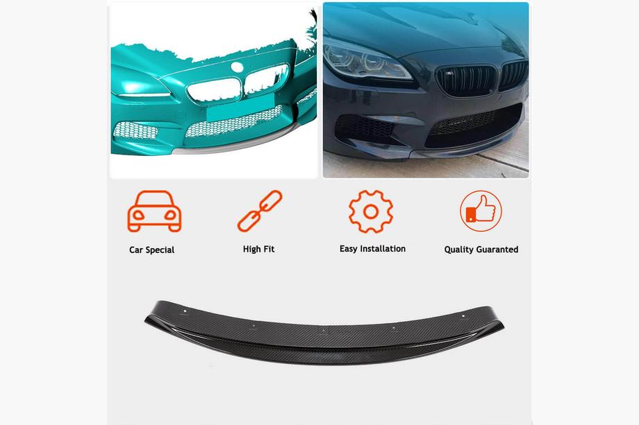 BMW 6 Series F12/F13/F06 2011-2018 Frontlippe V2 für M6, Carbon Foto 2