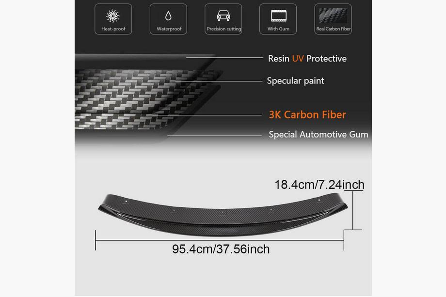 BMW 6 Series F12/F13/F06 2011-2018 Frontlippe V2 für M6, Carbon Foto 6