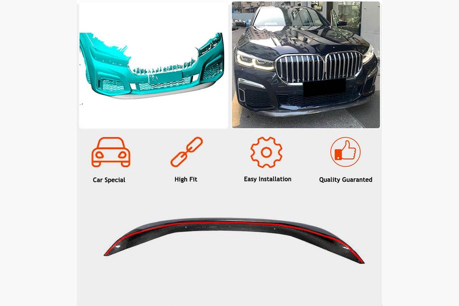 BMW 7 Series G11/G12 2015-2022 Frontspoiler Lippe V1 für M-Sport 2019-2022 Carbon Foto 2