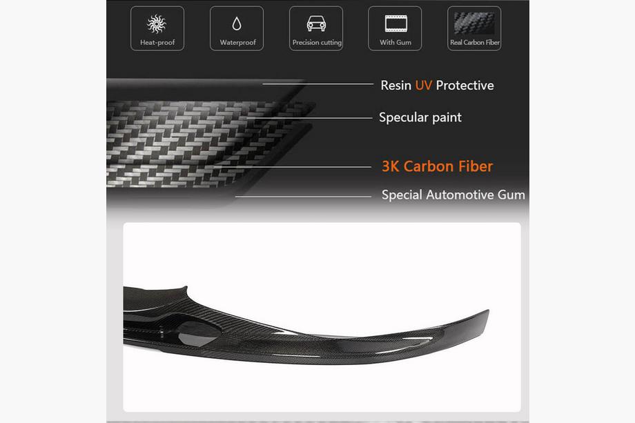 BMW 7 Series G11/G12 2015-2022 Frontlippe V2 für M-Sport 2019-2022, Carbon Foto 3