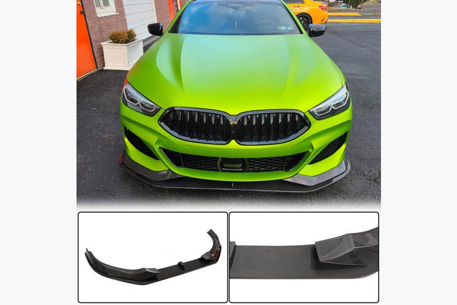 BMW 8 Series G14/G15/G16 2018- Frontstoßstange Lippe V1 Aufsatz (für M-Sport, Carbon) Foto 1