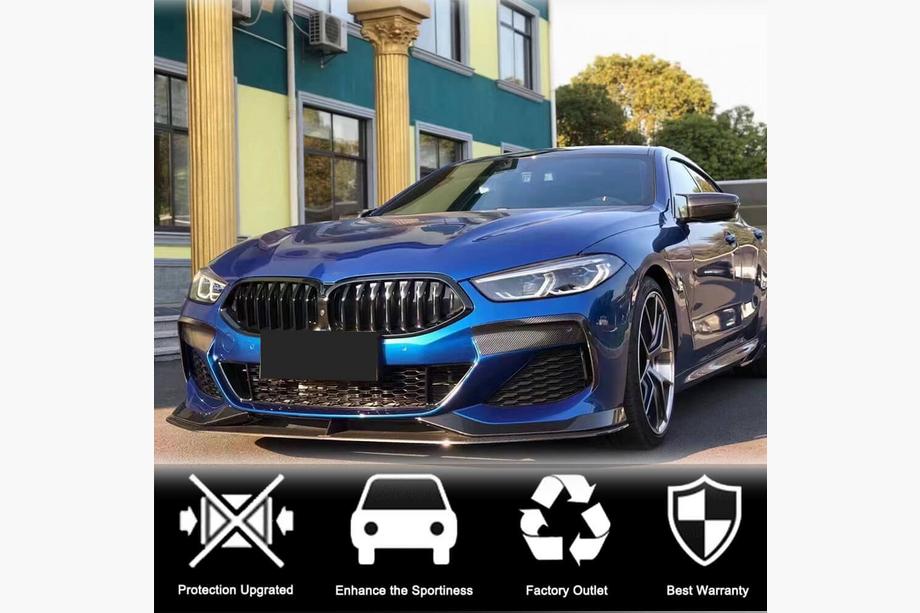 BMW 8 Series G14/G15/G16 2018- Frontstoßstange Lippe V1 Aufsatz (für M-Sport, Carbon) Foto 3