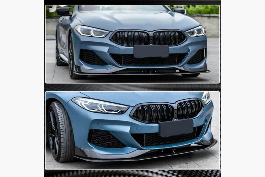 BMW 8 Series G14/G15/G16 2018- Frontstoßstange Lippe V1 Aufsatz (für M-Sport, Carbon) Foto 4