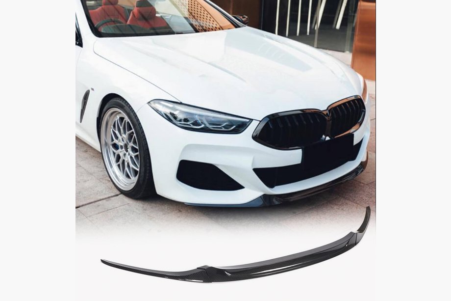 BMW 8 Series G14/G15/G16 2018- Frontstoßstange Lippe V5 (für M-Sport, Carbon) Foto 1