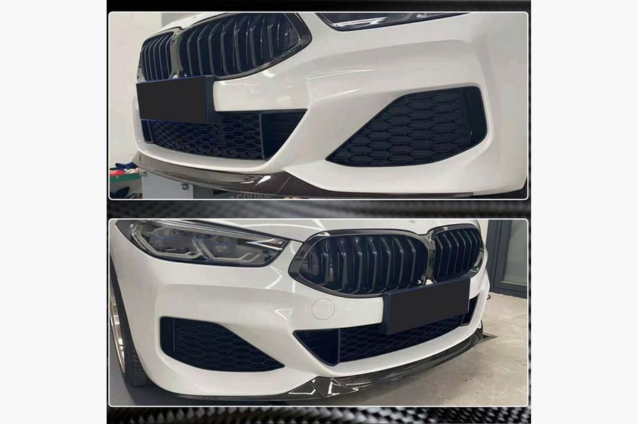 BMW 8 Series G14/G15/G16 2018- Frontstoßstange Lippe V5 (für M-Sport, Carbon) Foto 3